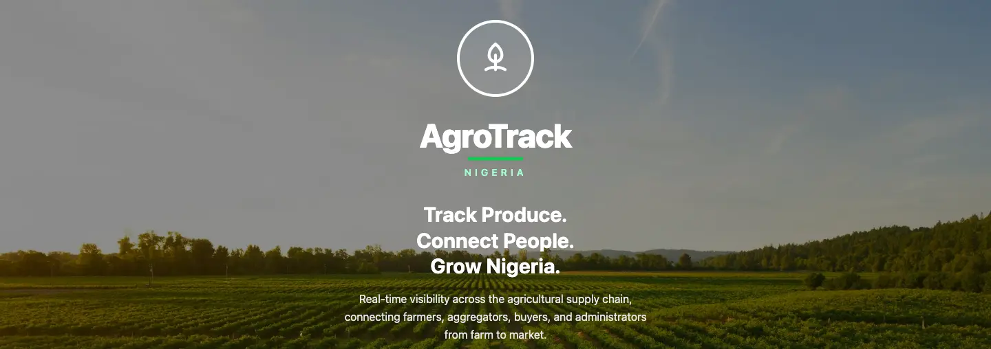 Agrotrack webapp screenshot